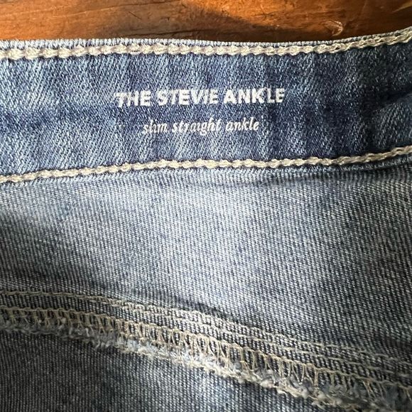 AG Adriano Goldschmied, “The Stevie Ankle” Slim Straight Denim Jeans Size 31 R - Picture 3 of 12
